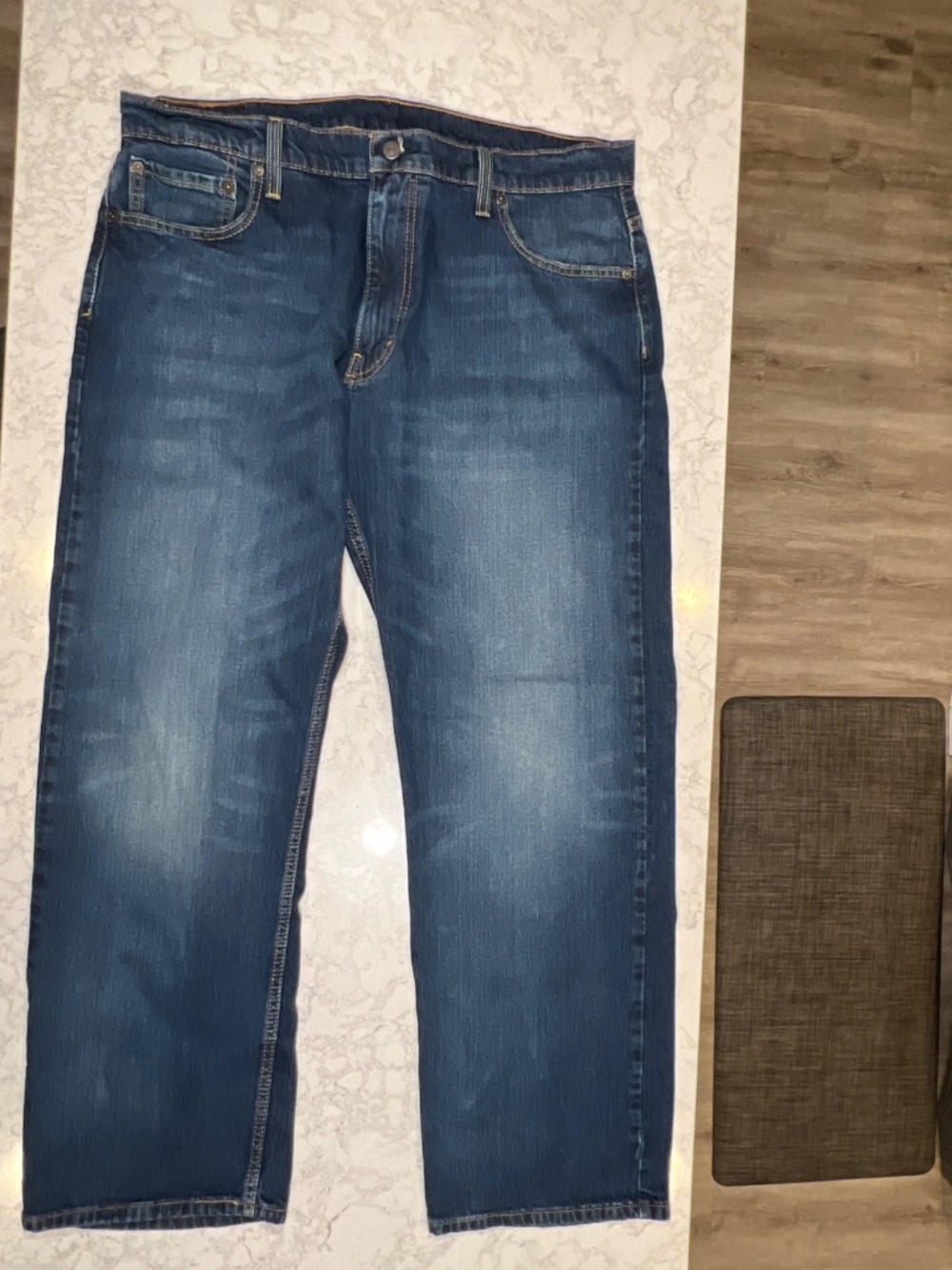 Levi's 569 Jeans Mens 36x32 (Fits 36x30) Blue Relaxed Straight Denim Classic Fit